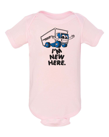Picture of Pink I'm New Here Onesies (CGPBO)