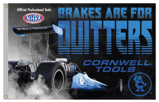 Picture of Brakes are for Quitters Flag - CGFBFQ