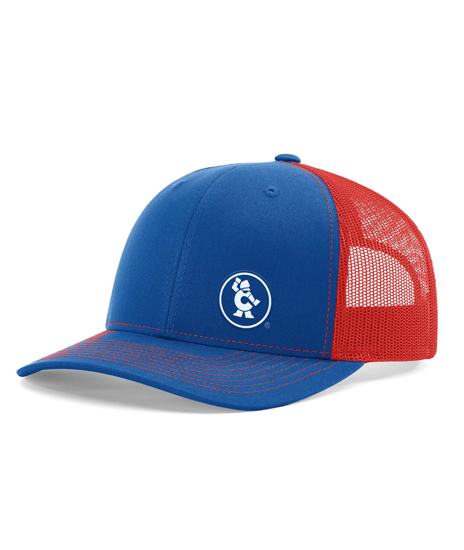 Picture of Royal & Red Mesh Back Trucker Hat - CGRRMH