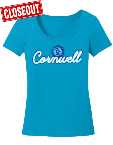 Picture of Ladies S/S Turquoise Scoop Neck T-shirt - 2XL + 3XL (CGSCOOP)