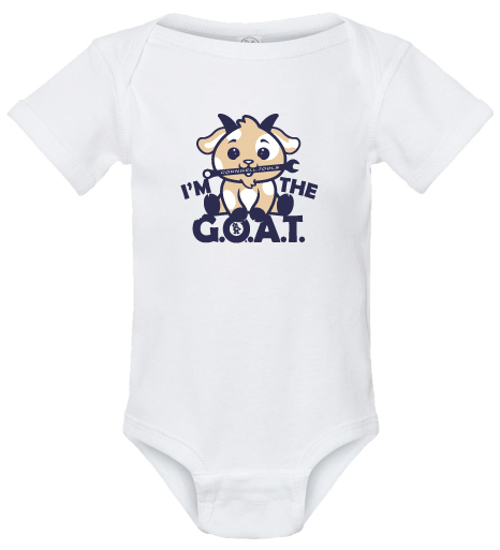 Picture of Im the G.O.A.T Baby Onesie (CGBABY6MO)