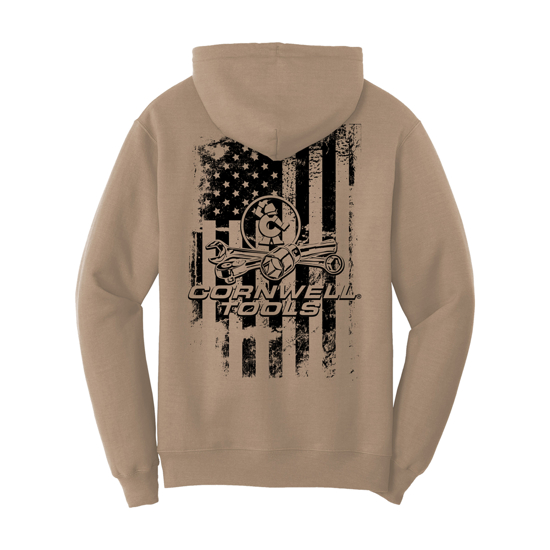 Picture of Tan Flag Hoodie - CGTFLH